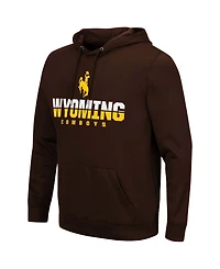 Men's Brown Wyoming Cowboys Lantern Pullover Hoodie
