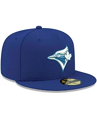 Men's Royal Toronto Blue Jays Logo White 59FIFTY Fitted Hat