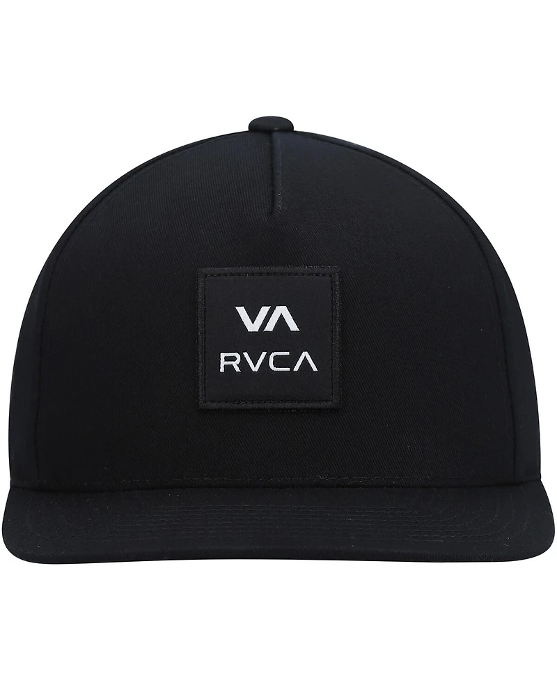 Men's Black Square Snapback Hat