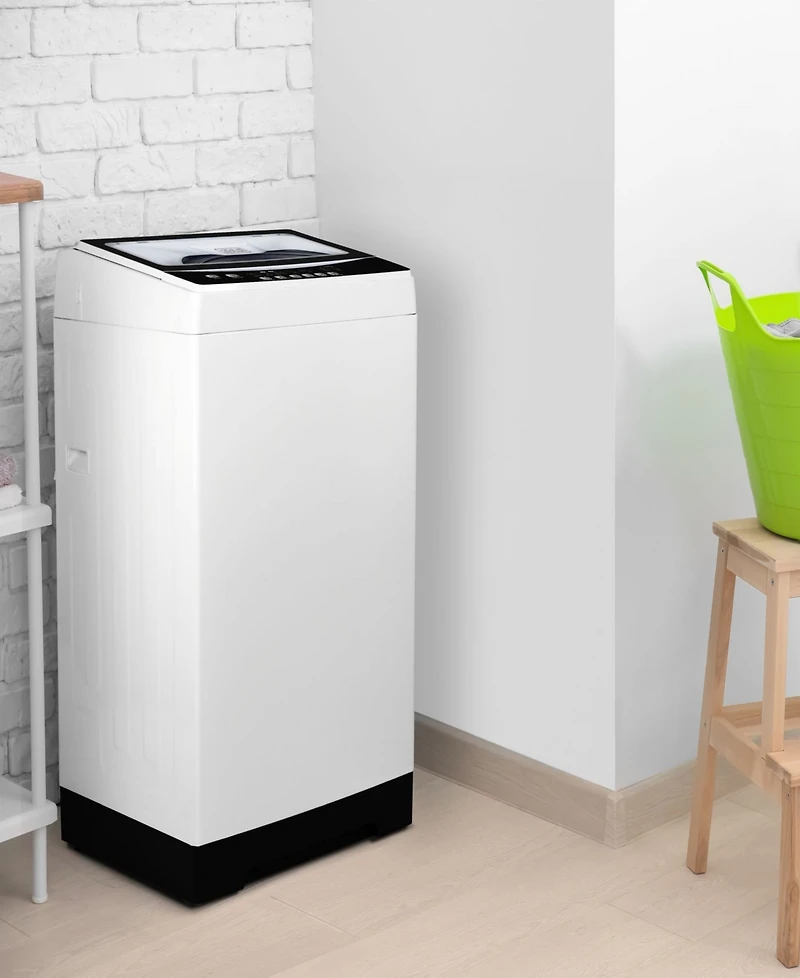 Black+Decker Small Portable Washer, Portable Washer 1.7 Cu. Ft. with 6 Cycles, Transparent Lid