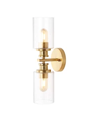 Jules Edison Cylinder 2-Light Farmhouse Contemporary Led Vanity