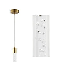 Bolha 1-Light Bubble Modern Minimalist Integrated Led Pendant