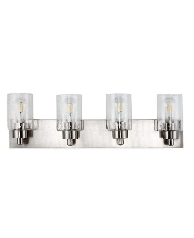 Irving 3-Light Seeded Modern Contemporary Led Vanity Light