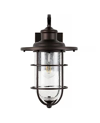 Westfield 1-Light Rustic Industrial Cage Led Outdoor Lantern