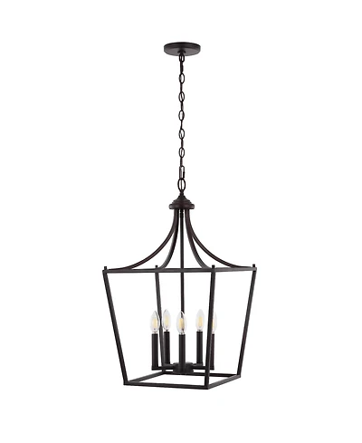 Camden -Light Iron Classic Midcentury Pendant Lantern
