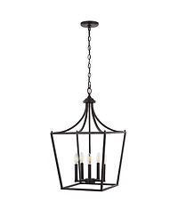 Camden -Light Iron Classic Midcentury Pendant Lantern