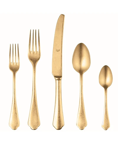 Dolce Vita Pewter Oro Flatware Set, 5 Piece