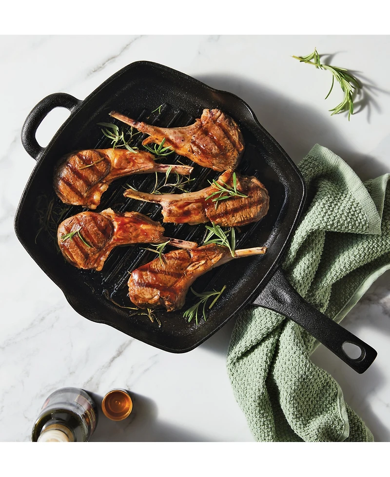 Ayesha Curry 10" Cast Iron Square Grill Pan