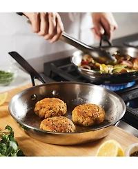 KitchenAid 5-Ply Clad Stainless Steel 2 Piece Induction Frying Pan Set