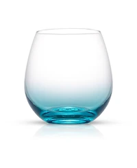 JoyJolt Hue Colored Stemless Wine Glasses, Set of 6