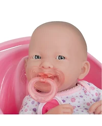 La Newborn 14" Smiling Baby Doll 8 piece Bathtub Gift Set - Deluxe Bath Set