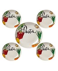 Vegetable Porcelain Pasta by Lorren Home Trends, Set of 5