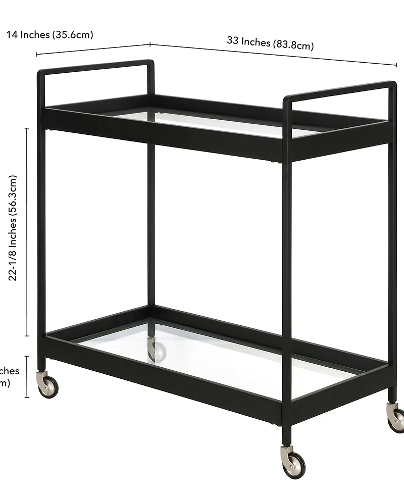 Cooper Bar Cart, 33" x 14"