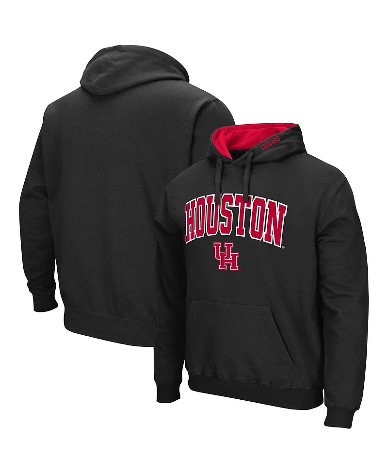 Men's Houston Cougars Arch and Logo Pullover Hoodie