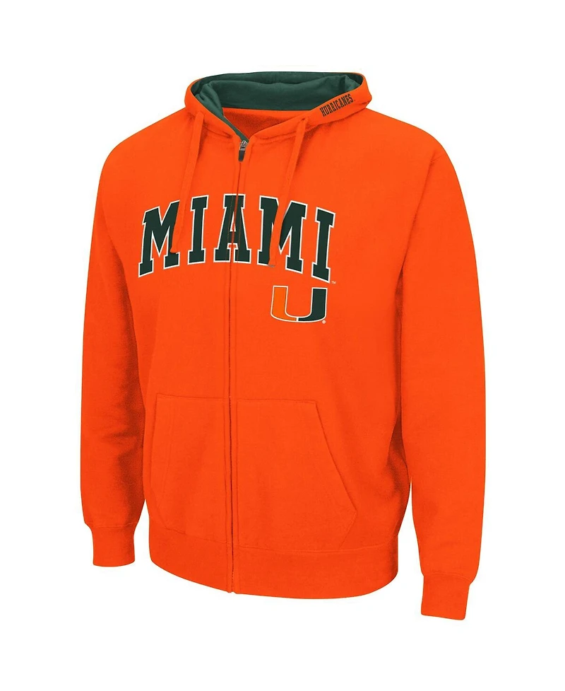 Men's Miami Hurricanes Arch Logo 3.0 Full-Zip Hoodie