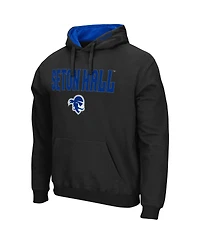 Colosseum Men's Seton Hall Pirates Arch and Logo Pullover Hoodie