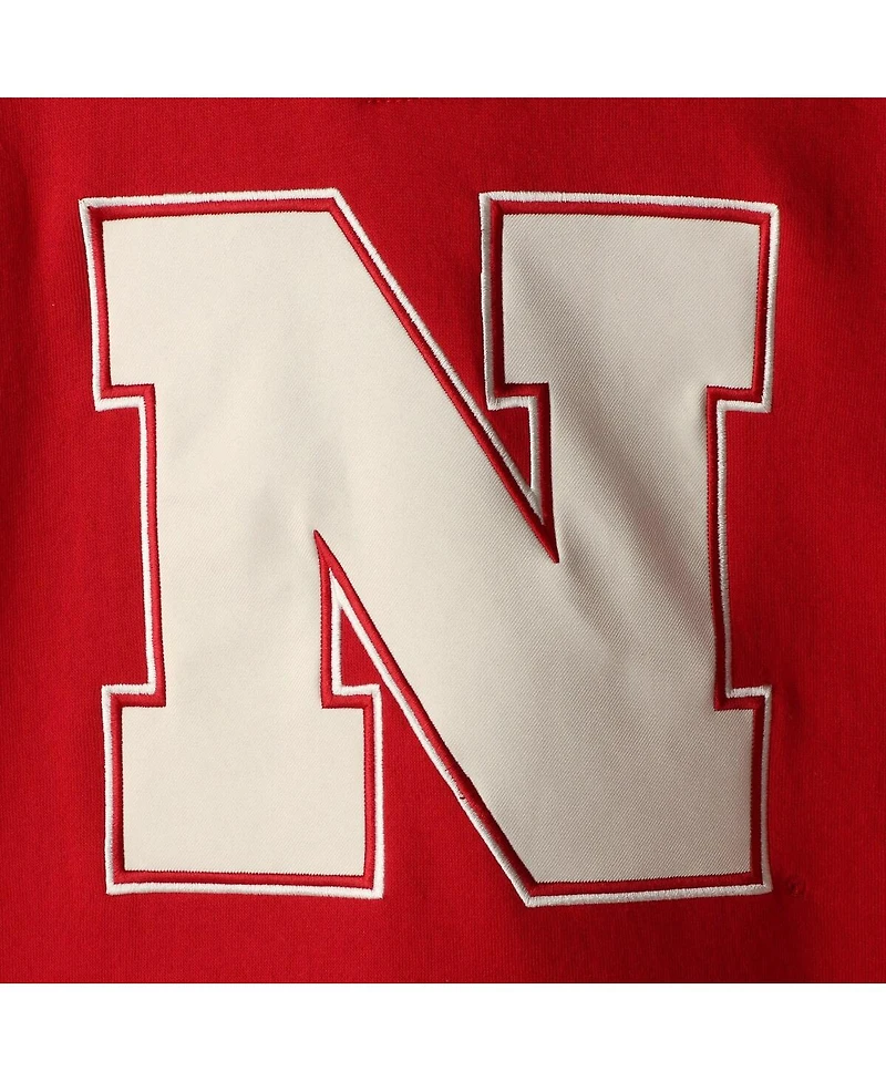 Men's Scarlet Nebraska Huskers 2.0 Lace-Up Pullover Hoodie