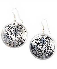 Women's Tree Of Life Drop Earrings