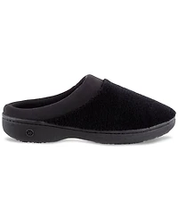 Isotoner Signature Microterry Pillowstep Slippers with Satin Trim