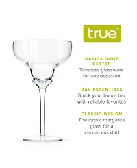 True Brands Margarita Glasses, Set of 4, 10 Oz