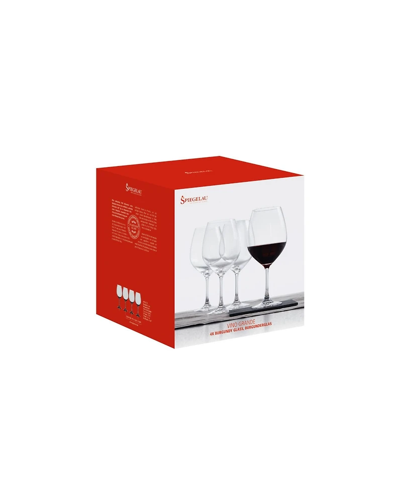 Spiegelau Vino Grande Burgundy Wine Glasses, Set of 4, 25 Oz