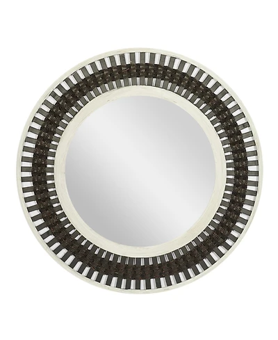 Wood Contemporary Wall Mirror, 36" x 36"