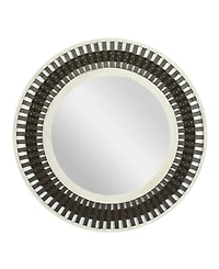 Wood Contemporary Wall Mirror, 36" x 36"