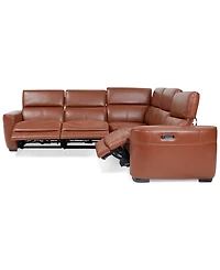 Lexanna -Pc. Leather Sectional with Power Motion Recliners