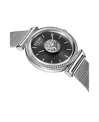 Versus by Versace Women's Brick Lane Silver-tone Stainless Steel Bracelet Watch 34mm