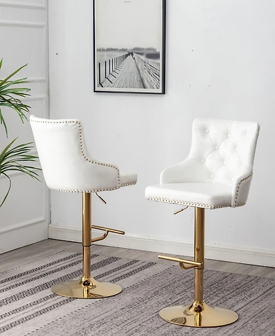 Brightcast Tufted Bar Stools