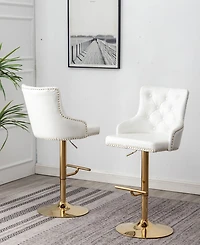 Brightcast Tufted Bar Stools