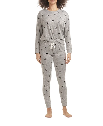 Tommy Hilfiger Women's Hacci Printed Pajama Set