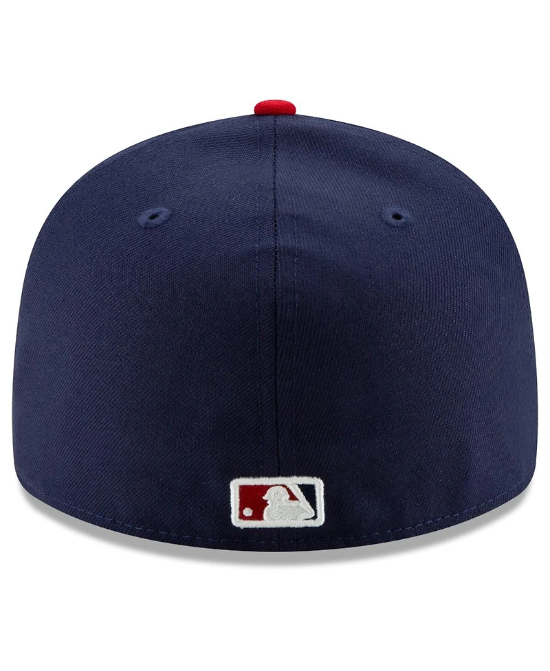 Men's White and Navy Washington Nationals Alternate 2020 Authentic Collection On-Field Low Profile Fitted Hat