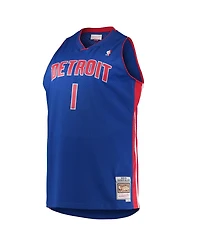 Men's Chauncey Billups Blue Detroit Pistons Big and Tall Hardwood Classics Swingman Jersey