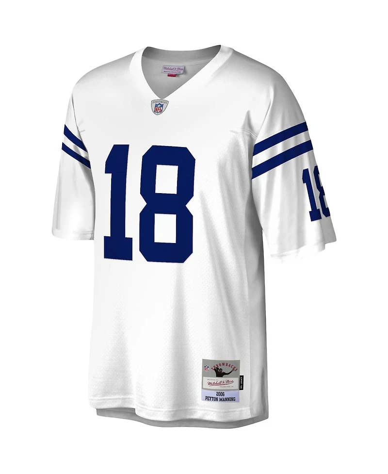 Men's Peyton Manning White Indianapolis Colts Legacy Replica Jersey