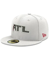 Men's White Atlanta Falcons Omaha Atl 59FIFTY Fitted Hat