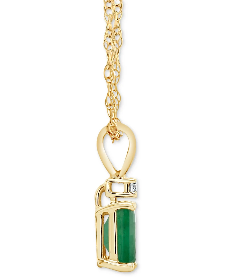 Sapphire (3/4 ct. t.w.) & Diamond Accent 18" Pendant Necklace 14k Gold (Also Ruby)