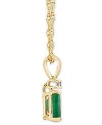 Sapphire (3/4 ct. t.w.) & Diamond Accent 18" Pendant Necklace 14k Gold (Also Ruby)