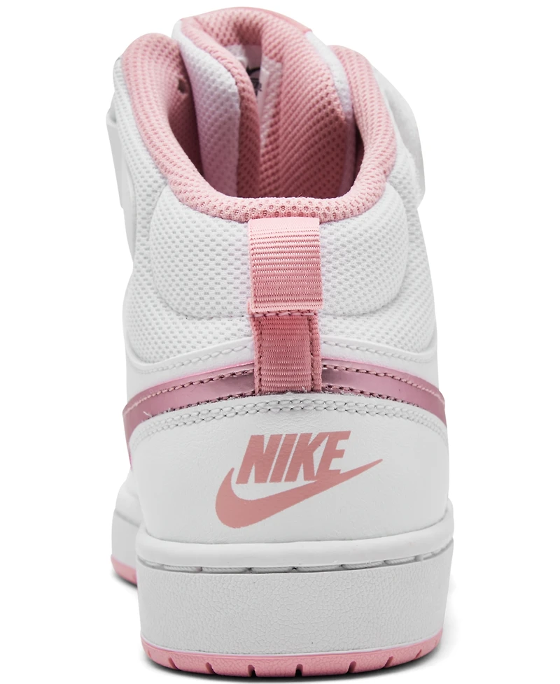 Nike Big Girls Court Borough Mid 2 Casual Sneakers from Finish Line