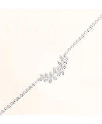 Diamond Vine Statement Necklace (1/4 ct. t.w.) in Sterling Silver, 18" + 2" extender