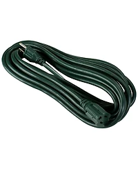 25' 3-Prong Outdoor Extension Power Cord with Outlet Block