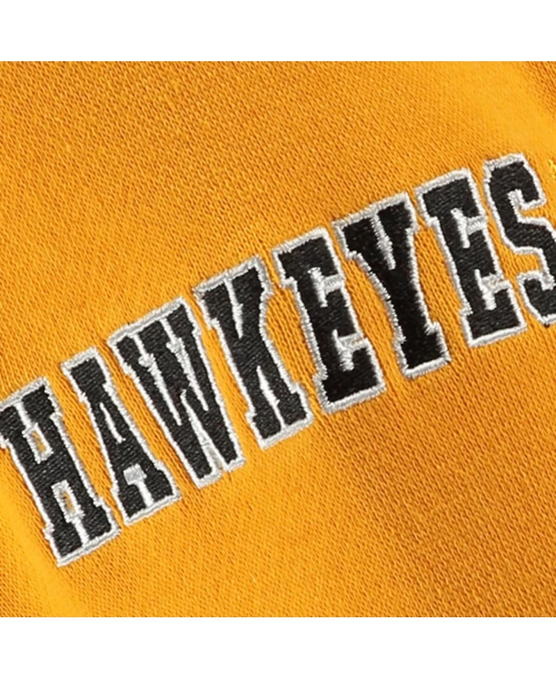 Big Boys Gold Iowa Hawkeyes Logo Pullover Hoodie