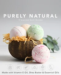Marble Bath Bombs Set, Handmade Bubble Bath Bombs and Deluxe Bath Bomb Gift Set, 9 Piece