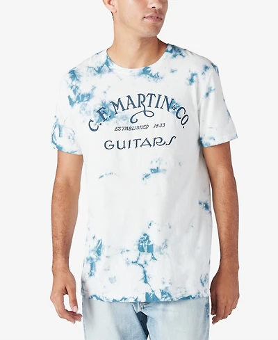 Lucky Brand Men's Martin Guitars Graphic Crewneck T-shirt, Multi