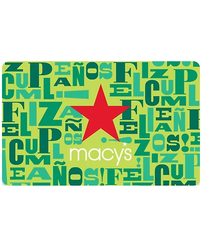 Macy's Happy Birthday/Feliz Cumpleanos E-Gift Card