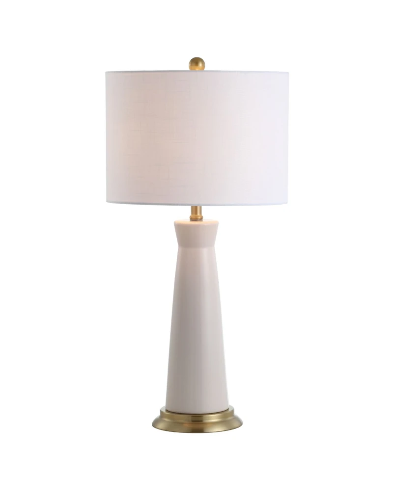 Jonathan Y Hartley 29" Ceramic Column Led Table Lamp