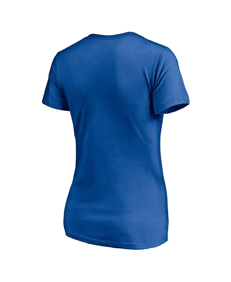 Women's Fanatics Royal Kansas City Royals Hometown V-Neck T-shirt