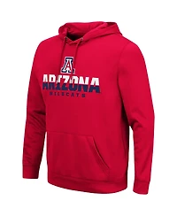 Men's Colosseum Red Arizona Wildcats Lantern Pullover Hoodie