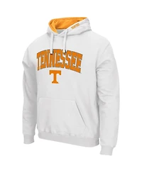 Men's Colosseum White Tennessee Volunteers Arch and Logo 3.0 Pullover Hoodie
