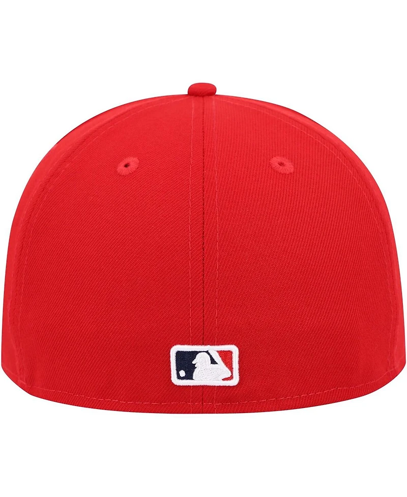 Men's New Era Red St. Louis Cardinals 9/11 Memorial Side Patch 59Fifty Fitted Hat